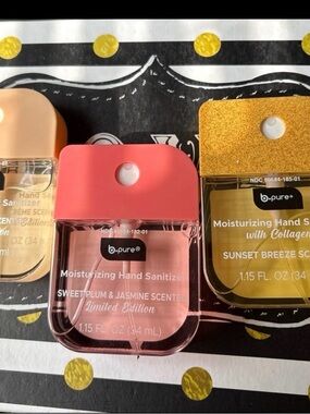 BPure Hand Sanitizers Limited Edition Scents 3 pack